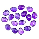 Load image into Gallery viewer, Natural Amethyst Faceted Pear Shape Beads, AAA+ Quality Teardrop Bead, 9X12 MM Briolette's Beads, Matched Pairs, Jewelry Making Beads