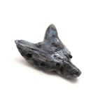 Load image into Gallery viewer, Natural Labradorite Fox Head, AAA Onyx Jewelry Making Gemstones Side Drill from Ear, Head Carved Beads, Reiki Healing Crystal, Home Decor