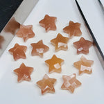 Load image into Gallery viewer, Natural Peach Moonstone Star Shape Briolettes, Faceted Carve Moonstone Star Beads, Loose Gemstone Beads, Star Shape Carving 10 MM