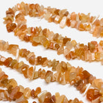Load image into Gallery viewer, AAA quality 100% Natural Peach Moonstone Chip shape beads, 16" inch strand, Beads Strand, Chip Shape gemstone for Jewellery, 4 mm