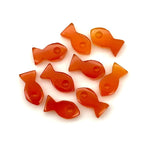 Load image into Gallery viewer, Natural Carnelian Fish Charm Beads, Fancy Fish Shape Carved Gemstone, 7X14 MM Loose Gemstone Fishes For Jewelry Making, Fish DIY Beads