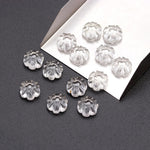 Load image into Gallery viewer, Natural Crystal Quartz Flower Shape Beads, AAA Clear Quartz Flower Gemstone For Jewelry Making, Earrings Makine Charms, Flat Back, 12 MM
