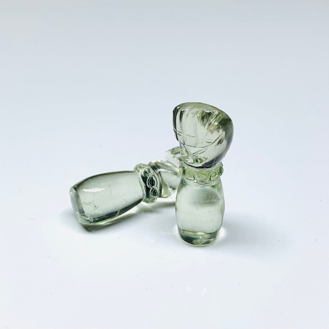 1,2,3,4,5 Pcs Natural Green Amethyst Hand Carved Hand Shape, Carved Hand Shape Gemstone For Jewellery, Hand Shape Gemstone, 31X10 mm