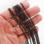 Load image into Gallery viewer, Genuine Black Spinel Box Shape Beads, AAA Black Spinel Gemstone Beads, 12 Inches Cube Shape Faceted Loose Beads for Jewelry Making, 3 MM
