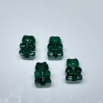 Load image into Gallery viewer, 2,3,4,5 Pcs Natural Green Strawberry Hand Carved Teddy Shape, Teddy Shape Gemstone For Jewellery, Teddy Shape Gemstone, 12X8 mm