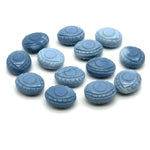 Load image into Gallery viewer, Blue Opal Evil Eye Gemstone Beads, Hand Carved Briolettes (12mm)