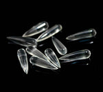 Load image into Gallery viewer, Crystal Quartz Long Drop Shape Briolette's, Smooth Teardrop Beads 7X28, MM Clear Drops for Earring Making, Loose Drops on Wholesale
