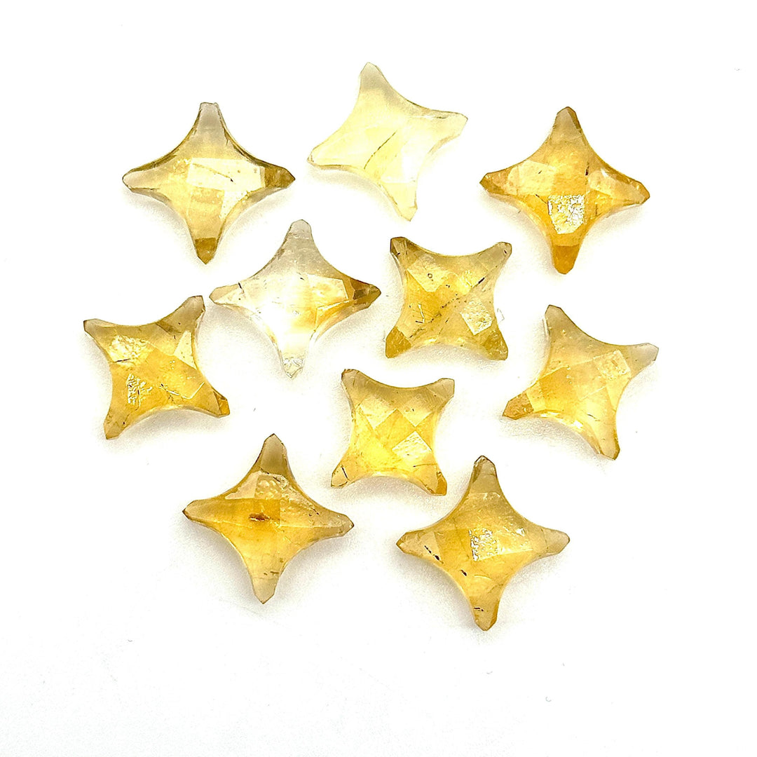 Natural Citrine Ninja Star Shape Beads, AAA Citrine Ninja Star Shape Gemstone Briolette's, 11X15 MM Jewelry Making Star Shape Gemstone Beads