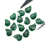 Load image into Gallery viewer, AAA Green Aventurine Leaf Shape Beads, Hand Carved Aventurine Leaf Shape Briolette's, Faceted Fancy Carvings for Jewelry Making, 11X15 MM