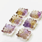 Load image into Gallery viewer, 1,2,3,4,5 pcs 100% Natural Ametrine Fancy Shape Carved Gemstone, Fancy Shape Carving, Carved Gemstone For Jewellery 12.3 mm