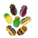Load image into Gallery viewer, Juicy Fluorite Pineapple Shape Gemstone, Carved Fluorite Pineapple Shape Stone, Ananas Carving Beads, Fruit Shape Hand Made Stones, 24 MM