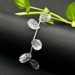 Load image into Gallery viewer, Natural Crystal Quartz Teardrop Beads ~ Handmade Carving Gemstone ~ 10X14 MM Football Cutting Briolette Beads For Jewelry ~ 6 Pieces Strand