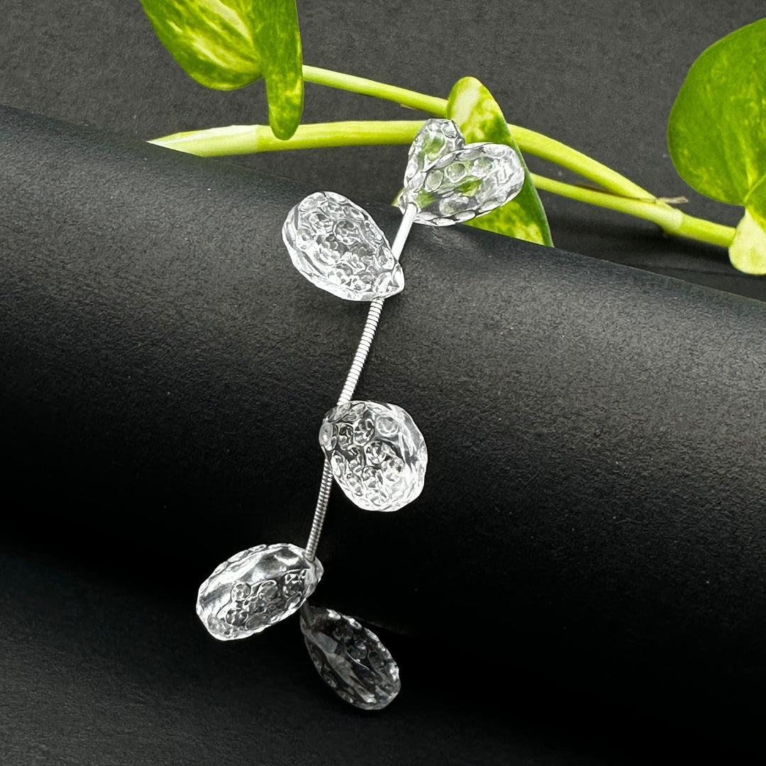 Natural Crystal Quartz Teardrop Beads ~ Handmade Carving Gemstone ~ 10X14 MM Football Cutting Briolette Beads For Jewelry ~ 6 Pieces Strand