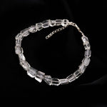 Load image into Gallery viewer, AAA Crystal Quartz Faceted Tumble Beads Bracelet, Crystal Quartz Nuggets Shape Beads Bracelet, Jewelry Gifts, Fancy Jewelry for Girls, 8 MM