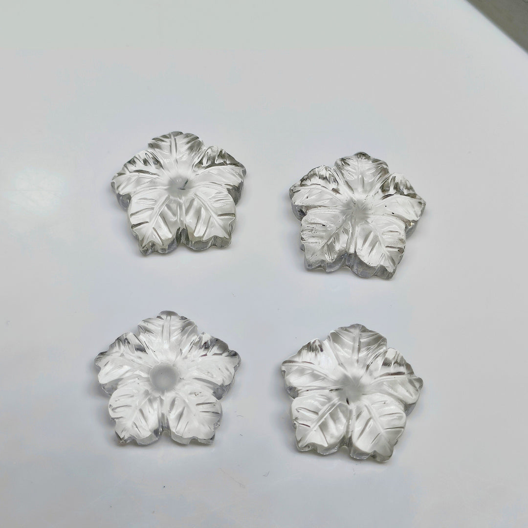 2,3,4,5,6 pcs100% Natural crystal Quartz Fancy Shape Carved Gemstone, Loose Gemstone, Fancy Shape Gemstone For Jewlery, Carved Gemstone 16mm