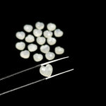 Load image into Gallery viewer, White Moonstone Heart Shape Briolettes, Natural White Moonstone Faceted Heart Shape Beads, Loose Gemstone, 8 MM Heart Charms for Jewelry