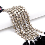 Load image into Gallery viewer, Natural Pyrite Coin Shape Beads, AAA Pyrite Plain Coin Shape Beads, 8" Strand Fancy Jewelry Making Beads Loose Beads, 8 - 10 MM Approx
