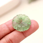 Load image into Gallery viewer, AAA Green Strawberry Hand Carved Flower Shape Stone, Flower Charms, 25 MM Reiki Healing Crystal Gifts, Floral Gemstones for Home Decor