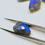Load image into Gallery viewer, 2,3,4,5,6 Pcs 100% Natural Labradorite Clouds Shape Jewellery Making Loose Gemstone, Faceted Gemstone, Gemstone For Jewellery 12X7 mm