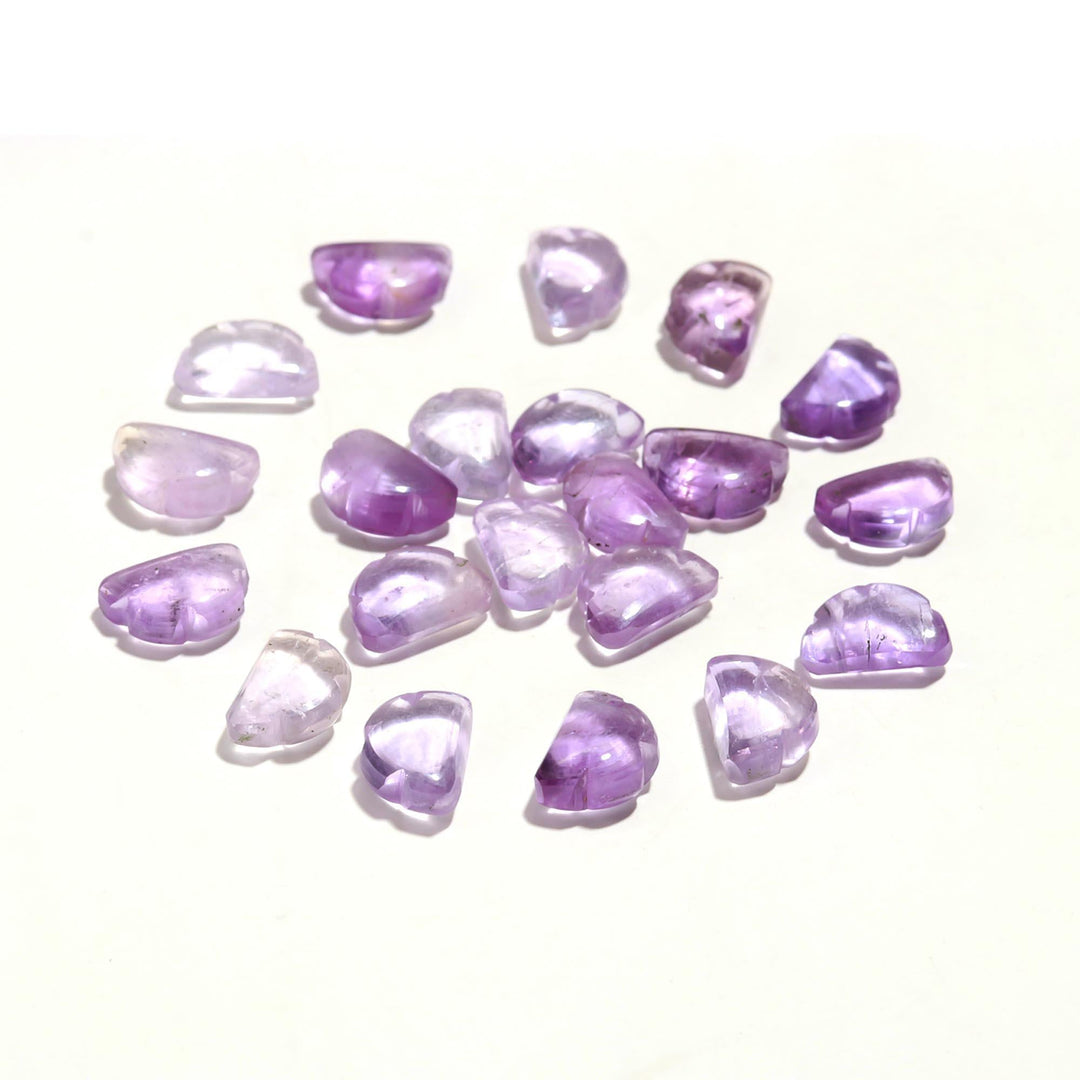 AAA Pink Amethyst Clouds Shape Beads, Natural Amethyst Smooth Cloud Shape Stones, Carved Amethyst Cloud Charms, 12 MM, Loose Briolettes