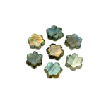 Load image into Gallery viewer, Natural Labradorite Flower Shape Beads, Hand Carved Flower Shape Gemstone, Flashy Labradorite Carving Beads, 11 MM Loose Beads for Jewelry