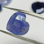 Load image into Gallery viewer, Natural Iolite Heart Shape Gemstone Beads, Faceted Heart Shape Briolette's Beads, 10 MM Iolite Beads Loose Gemstone Charms For Jewelry