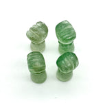Load image into Gallery viewer, Natural Green Aventurine Hand Shape Carving, Aventurine Punch Shape Stone, 27 MM Loose Hand Fist Charm For Jewelry Making, Hamsa Charms