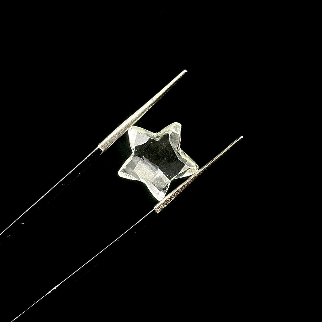 Natural Crystal Quartz Star Shape Briolettes, AAA Clear Quartz Faceted Star Beads, Wholesale Loose Beads for Jewelry, 12 MM, Star Crystals