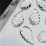 Load image into Gallery viewer, Natural Crystal Quartz Fancy Shape Carving Beads, Clear Crystal Hand Carved Wings Shape Loose Gemstone Beads, 18X10 MM Crystals for Jewelry