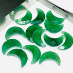 Load image into Gallery viewer, 2,3,4,5 Pcs Natural Strawberry Quartz Faceted Carved Moon Shape Briolettes,Carved Moon Shape Gemstone For Jewellery,Faceted Moon Shape 17 mm