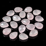 Load image into Gallery viewer, AAA+ Quality Rose Quartz Faceted Pear Shape Beads, 9X12 MM Natural Rose Quartz Briolette's Beads, Matched Pairs, Jewelry Making Beads
