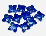 Load image into Gallery viewer, 2,3,4,5 Pcs Natural Lapis Lazuli Hand Carved Flower Shape Gemstone - 12MM Flower Shape Loose Carving - Handmade Gemstone Carving For Jewelry
