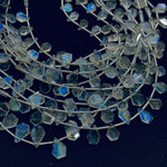 Load image into Gallery viewer, AAA Quality 100% Natural Rainbow Moonstone Fancy Shape Carving Beads Strand, 8 Inch Strand, Carved Gemstone, Gemstone For Jewellery 8X5 mm
