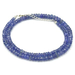 Load image into Gallery viewer, Natural Tanzanite Beaded Necklace, Purple Tanzanite Gemstone Necklace, Healing Crystal Necklace, Dainty Handmade Necklace, Surprise for Love