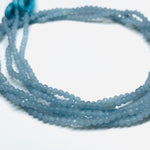 Load image into Gallery viewer, AAA Quality 100% Natural Aquamarine rondelle Shape Beads, 12.5 Inch Strand, Faceted Beads,  Natural Gemstone For Jewellery, 2 mm (Approx)