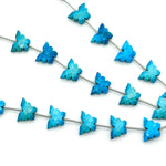 Load image into Gallery viewer, Blue Turquoise Butterfly Beads, AAA Turquoise Faceted Butterfly Gemstone Briolette's, Blue Butterfly Charms For Jewelry 14x10 MM