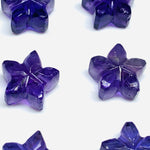 Load image into Gallery viewer, 2,3,4,5 Pcs Natural Blue Amethyst Hand Carved Flower Shape, Carved Flower Shape Gemstone For Jewellery, Flower Shape Gemstone, 10 mm