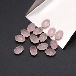 Load image into Gallery viewer, Natural Rose Quartz Clouds Shape Beads, Faceted Rose Quarz Cloud Shape Beads, Carved Cloud Shape Charms, 12 MM, Loose Carved Briolettes