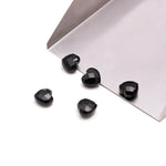 Load image into Gallery viewer, AAA Black Onyx Little Heart Beads, Natural Black Onyx Faceted Heart Shape Briolette's, Hand Carved Gemstones, Jewelry Making Beads 8 MM