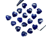Load image into Gallery viewer, Natural Sodalite Heart Shape Beads, AAA Sodalite Faceted Heart Carving Beads, Loose Blue Heart For Jewelry Making, Heart Charms Beads, 8 MM