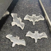 2,3,4,5 Pcs Natural Crystal Quartz Hand Carved Bat Shape, Bat Shape Gemstone For Jewellery, Bat Shape Gemstone, 20X10 mm
