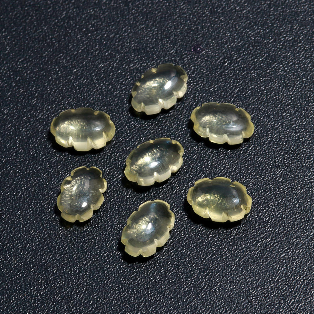 Lemon Quartz Clouds Shape Beads, Natural Lemon Quarz Smooth Cloud Shape Gemstone Beads, Hand Carved Charms, 12 MM, Loose Carved Briolettes
