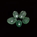 Load image into Gallery viewer, 2,10,20,25,50pcs A-one Quality green aventurine freeform Rosecut, faceted rosecut, gemstone for jewelry, jewelry making rosecut 12X7 12X10mm
