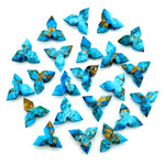 Load image into Gallery viewer, Copper Copper Turquoise Star Carving Beads, Fancy Star Shape Gemstone Beads, 12 MM Jewelry Making Star Shape Briolette Beads