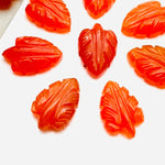 Load image into Gallery viewer, 2,3,4,5 pcs Natural orange chalcedony Hand Carved Leaf Shape, Carved Leaf Shape Gemstone for Jewlery, Leaf Carving 18X12mm