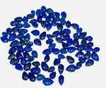 Load image into Gallery viewer, 2,3,4,5, Pcs Natural Lapis Lazuli Leaf Shape Carving , pear leave shape Carved brioletts Gemstone For Jewellery making beads 8-10 mm