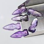 Load image into Gallery viewer, Natural Pink Amethyst Bullet Shape Carving Beads, 26X10 MM Pink Amethyst Hand Carved Bullet Shape Loose Gemstone Beads for Jewelry Making