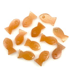 Load image into Gallery viewer, Natural Peach Moonstone Fish Charm, Fancy Fish Shape Carved Gemstone, 7X14 MM Loose Gemstone Fishes, Rare Fish Charms for Jewelry Making