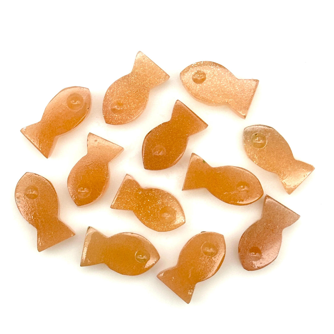 Natural Peach Moonstone Fish Charm, Fancy Fish Shape Carved Gemstone, 7X14 MM Loose Gemstone Fishes, Rare Fish Charms for Jewelry Making