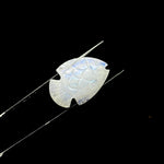 Load image into Gallery viewer, Carved Rainbow Moonstone Fish Beads: Handmade Gemstone Craft Supply